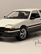 Auto Toyota Sprinter Trueno AE86 Blanco Negro Maisto 1:24 | Auto JDM Clásico de Colección en Chile - thumbnail 4