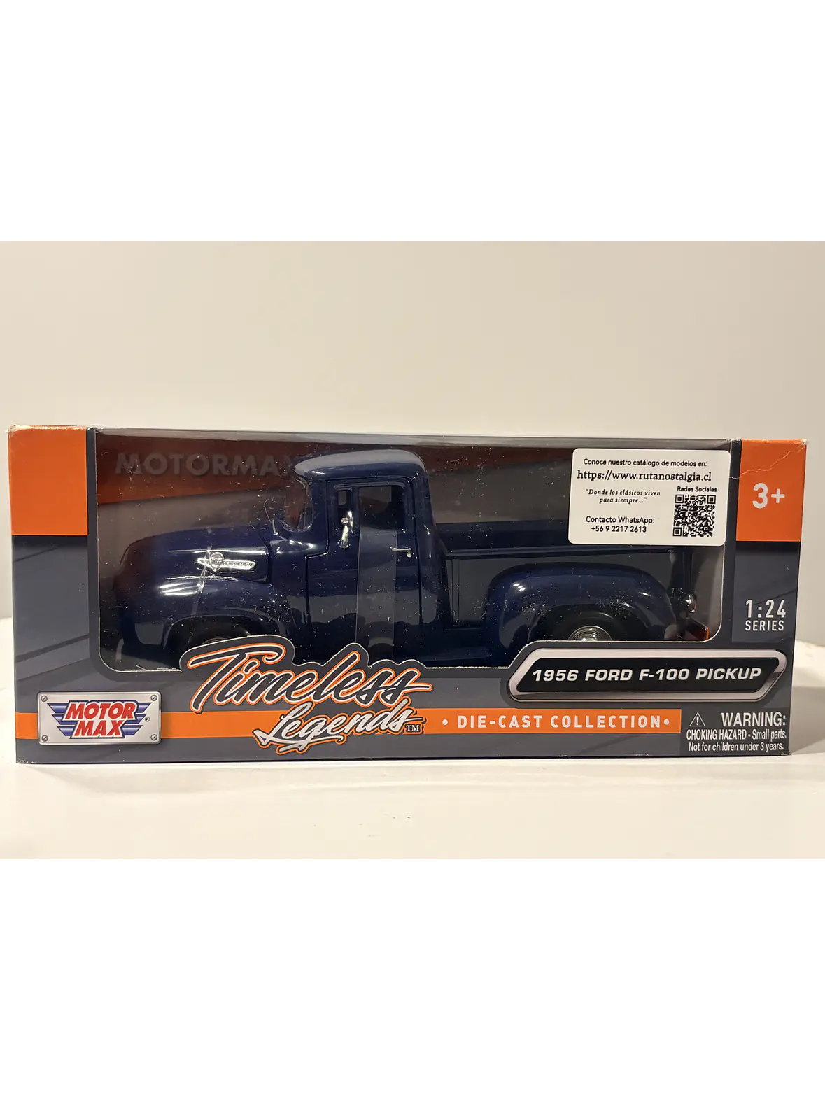 Camioneta Ford F-100 Pick Up 1956 | Motormax  1:24 – Camioneta clásica americana a escala 9