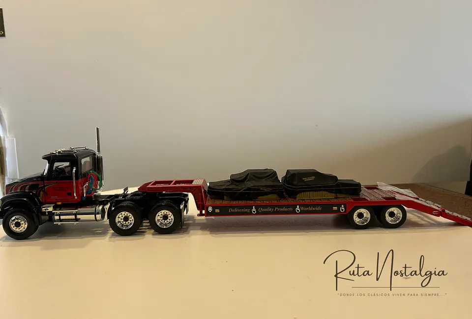 Camión Mack Granite con Rampla Cama Baja | First Gear 1:34 6