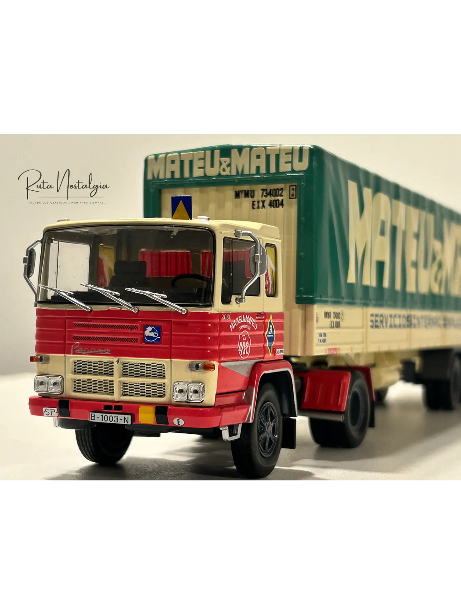 Camión Pegaso 2080/50 Mateu & Mateu 1972 | Salvat 1:43 – tráiler clásico español para coleccionistas y transportistas nostálgicos 3