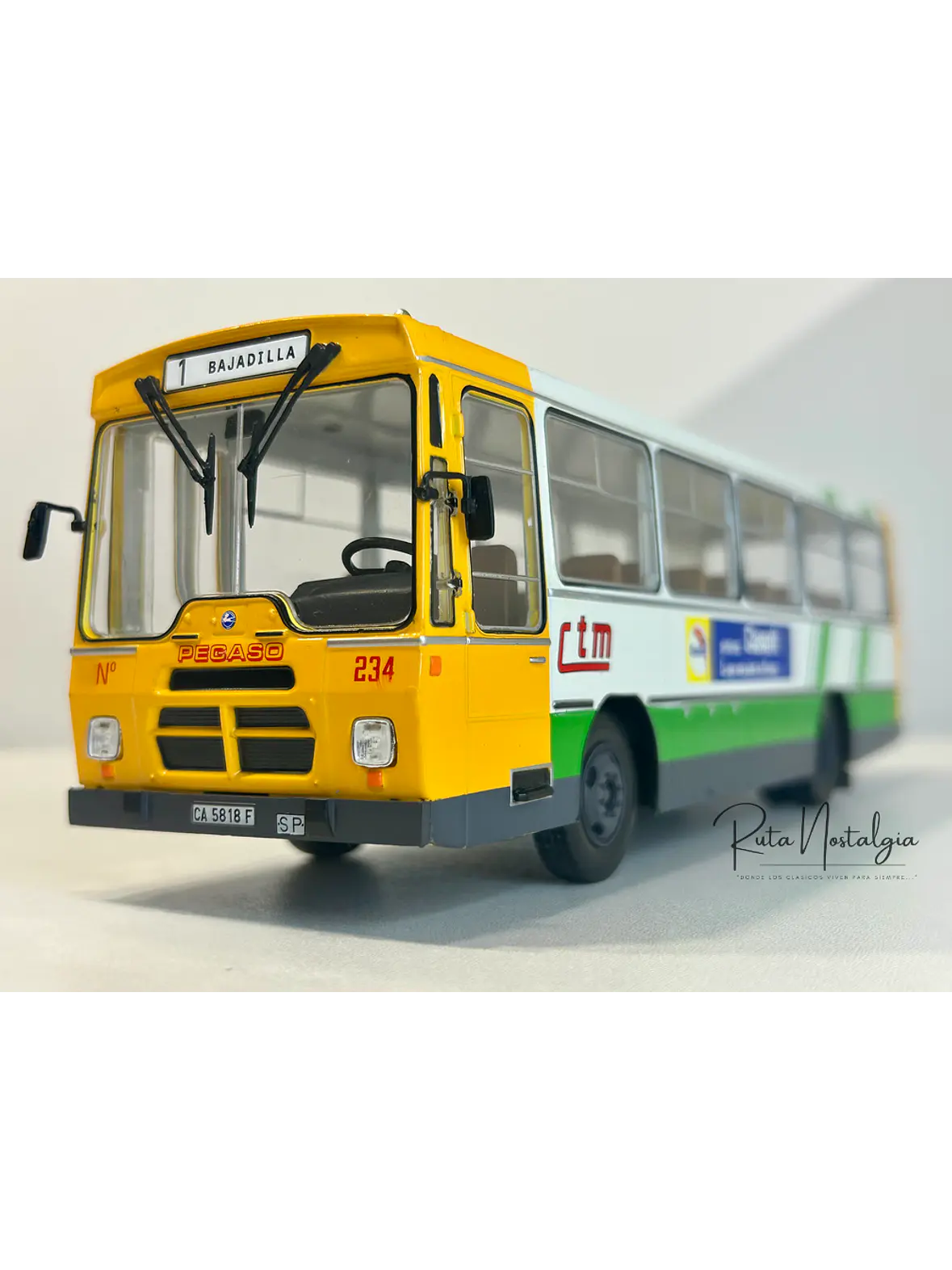 Pegaso 5062A – Autobús Urbano 1976 | Salvat 1:43 – Colección Pegaso España 1
