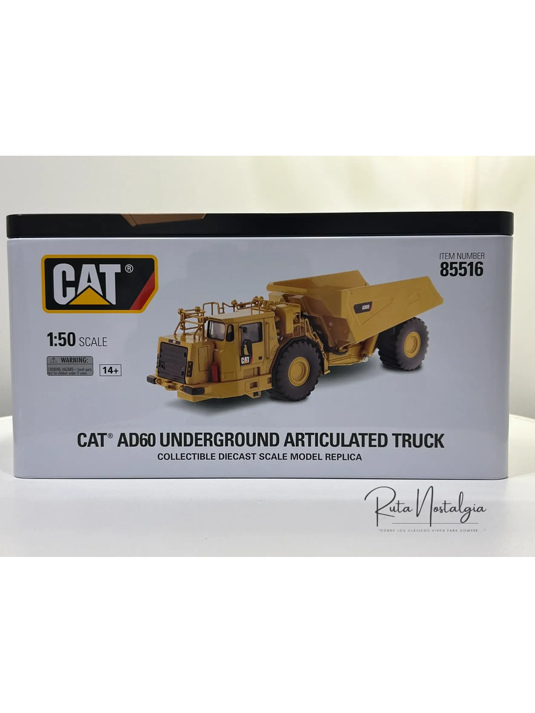 Camión Dumper Subterráneo CAT AD60 | Diecast Masters - Escala 1:50 – Equipo minería subterránea bajo perfil  15