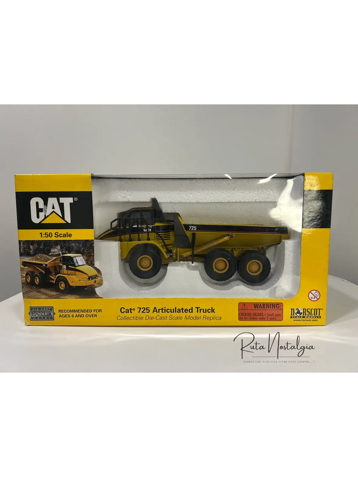 Camión Dumper Articulado CAT 725 – Norscot Escala 1:50 | Modelo a escala de maquinaria minera metálico 13