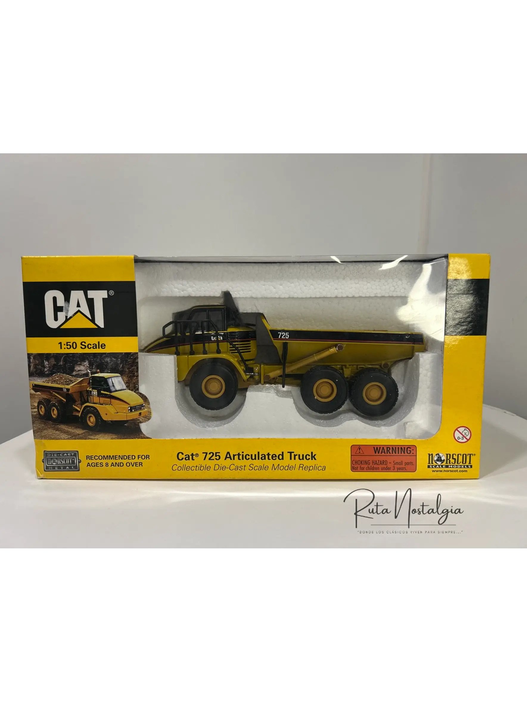 Camión Dumper Articulado CAT 725 – Norscot Escala 1:50 | Modelo a escala de maquinaria minera metálico 13