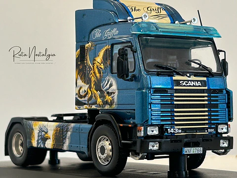Scania 143M 500 “The Griffin” 1990 1:43 Hachette – Camión V8 sueco. Colección tuning