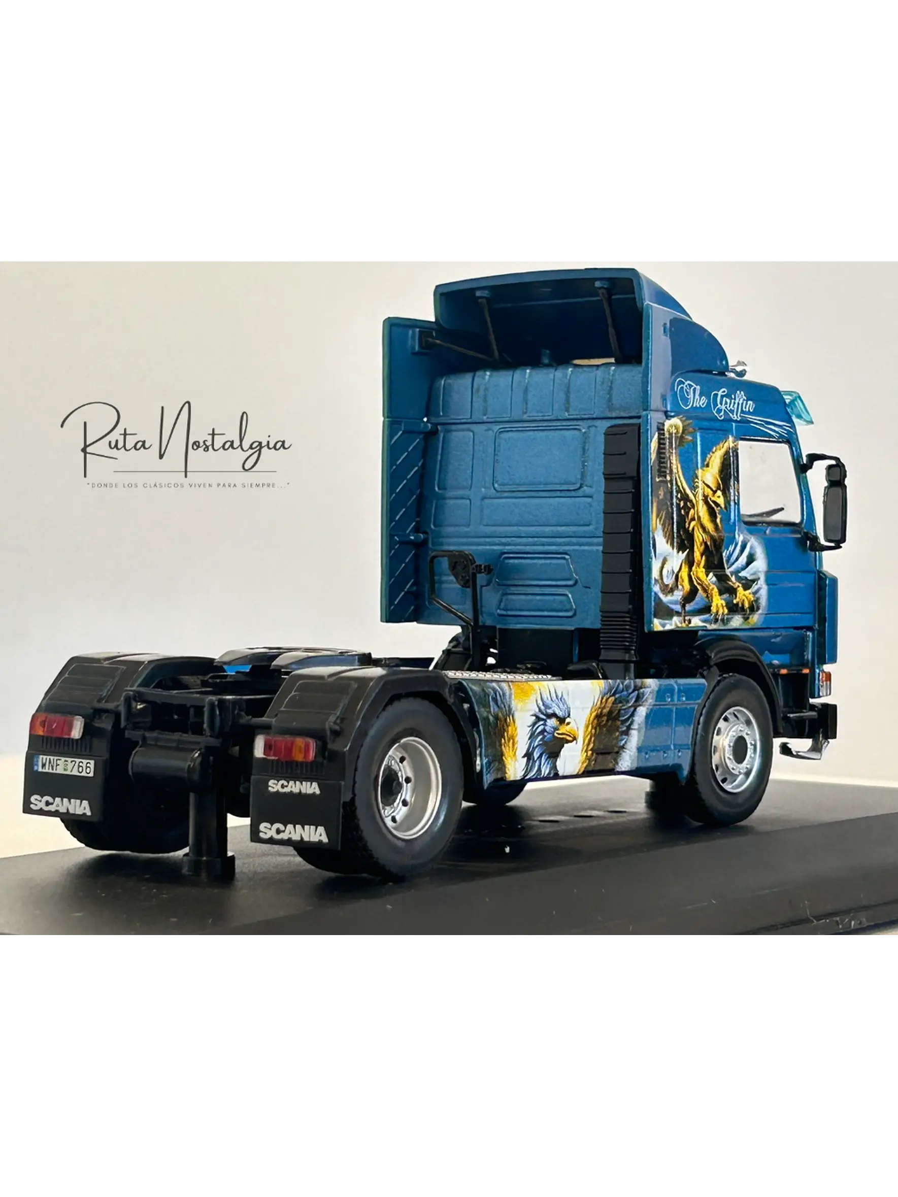 Scania 143M 500 “The Griffin” 1990 1:43 Hachette – Camión V8 sueco. Colección tuning 7