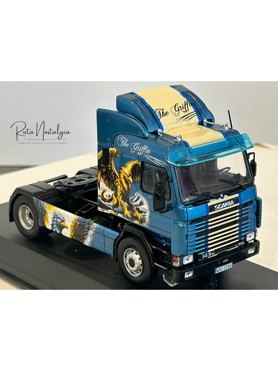 Scania 143M 500 “The Griffin” 1990 1:43 Hachette – Camión V8 sueco. Colección tuning 9