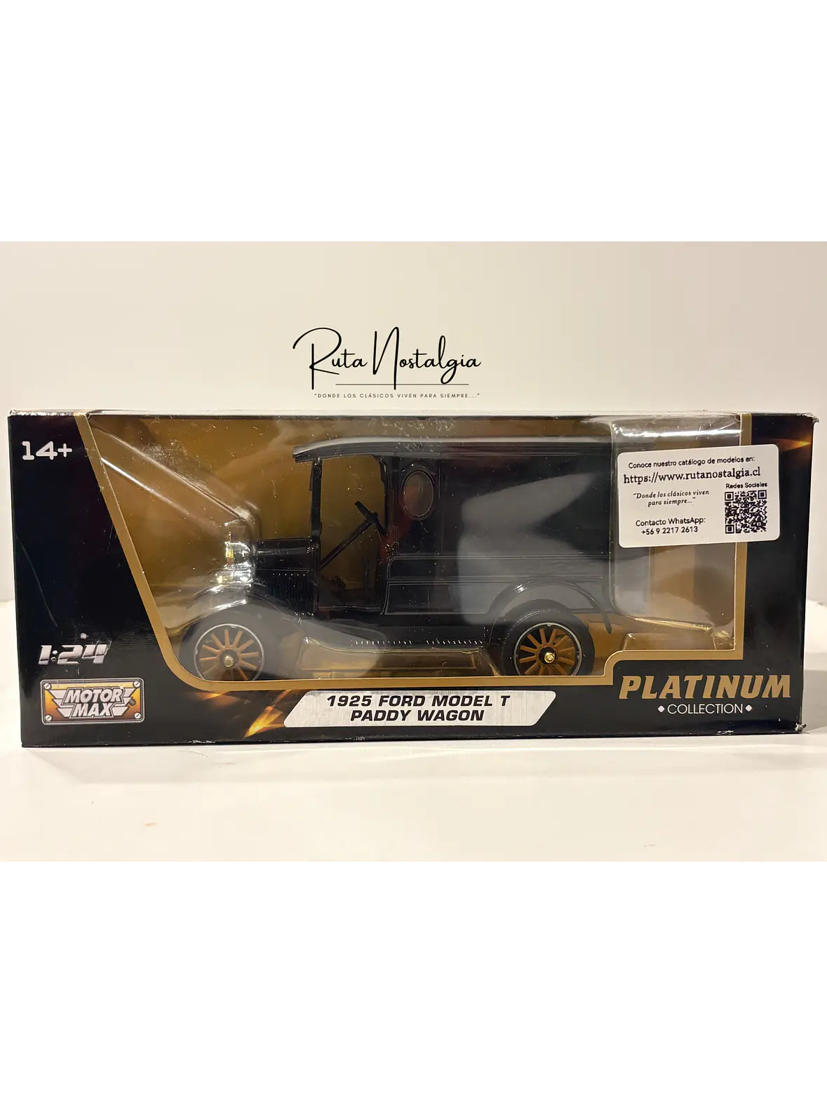 Ford Model T Paddy Wagon 1925 |  Motormax Platinum Collection 1:24 | Furgón Clásico Americano de Colección en Chile 11
