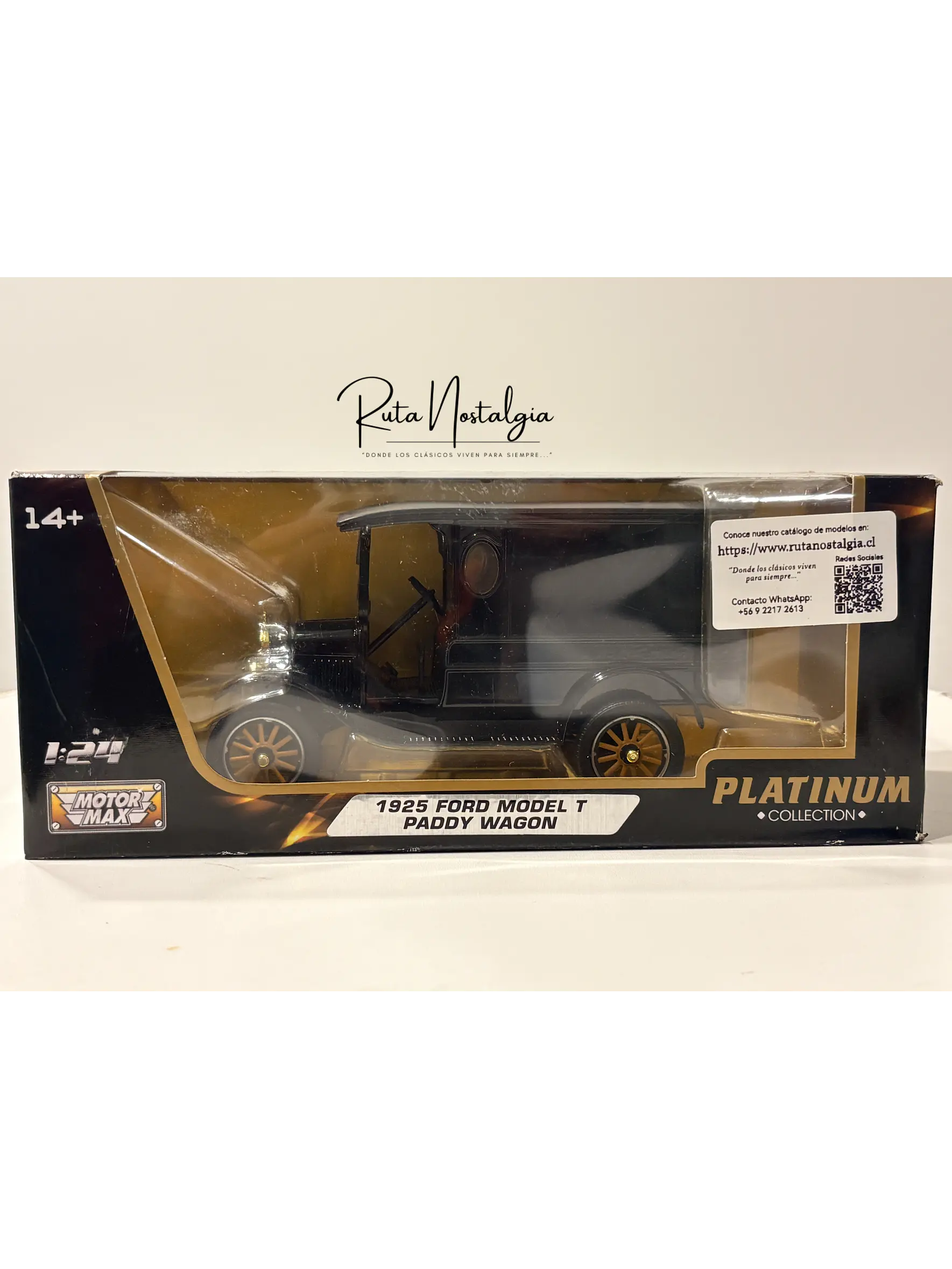 Ford Model T Paddy Wagon 1925 |  Motormax Platinum Collection 1:24 | Furgón Clásico Americano de Colección en Chile 11