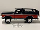 Ford Bronco Ranger XLT 1978 Motormax 1:24 Negro/Rojo | 4x4 Clásico Americano de Colección en Chile - Miniatura 7