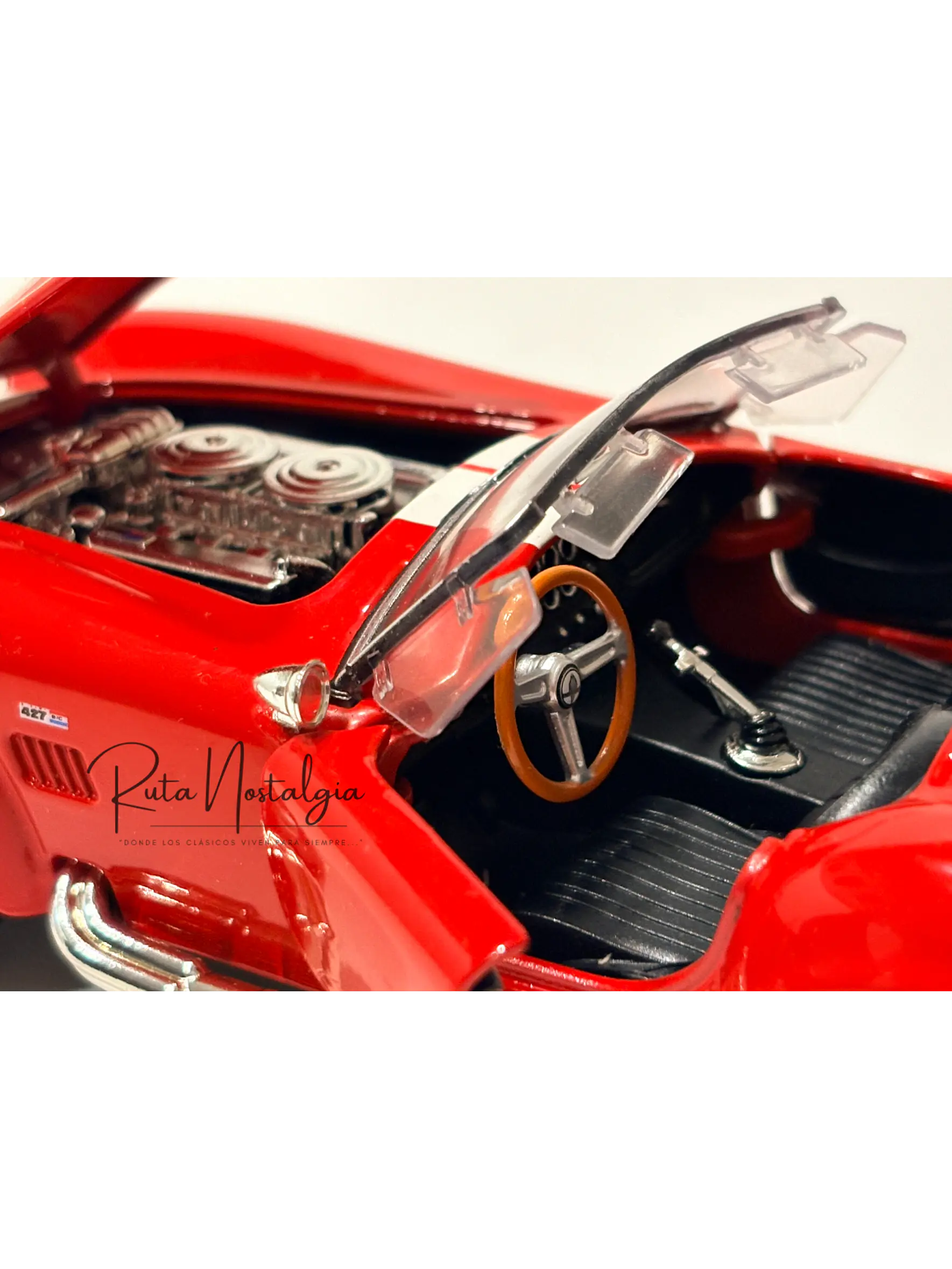 Shelby Cobra 427 S/C 1965 Welly 1:24 | Auto Deportivo Clásico de Colección en Chile 2