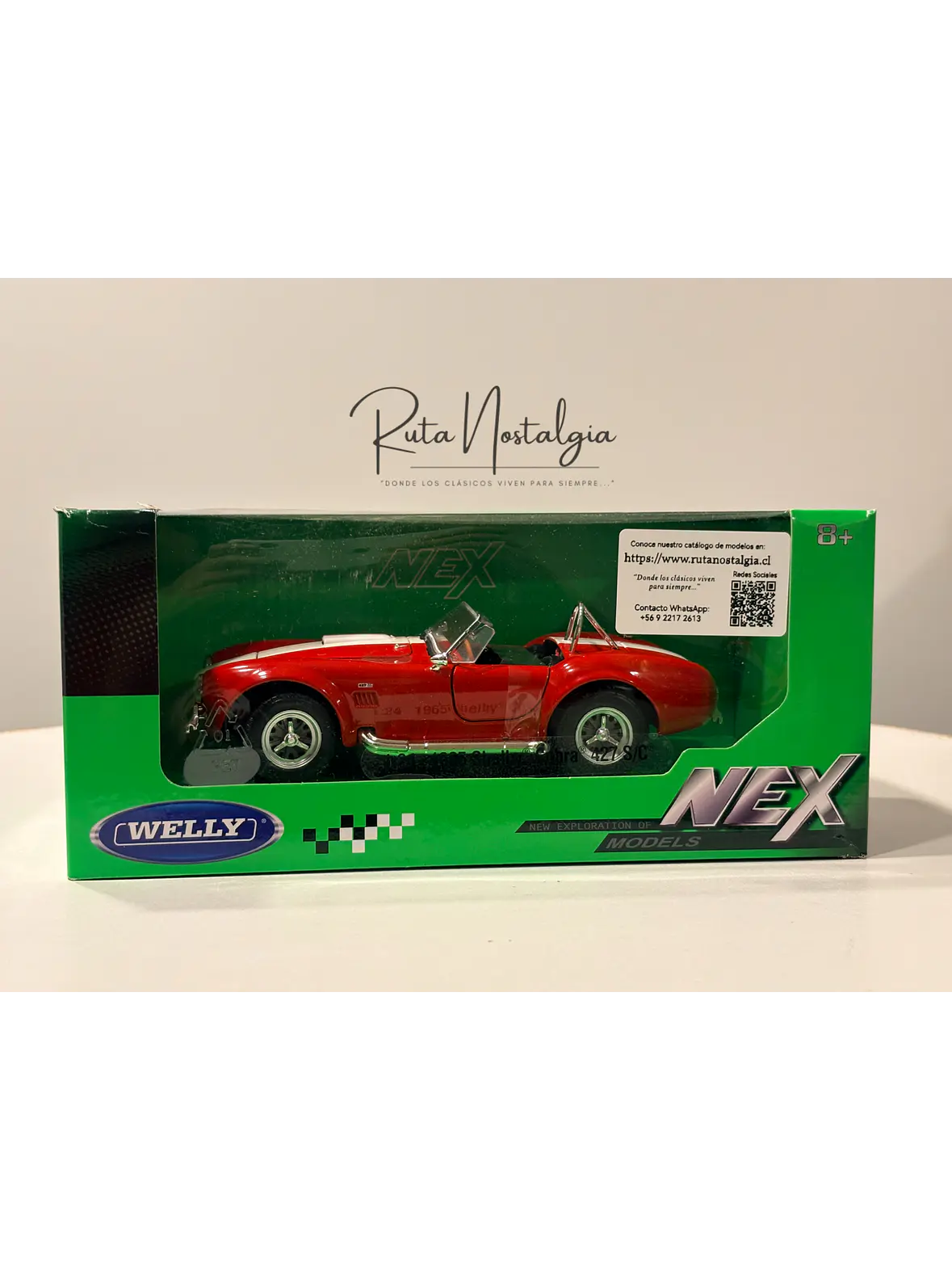 Shelby Cobra 427 S/C 1965 Welly 1:24 | Auto Deportivo Clásico de Colección en Chile 10