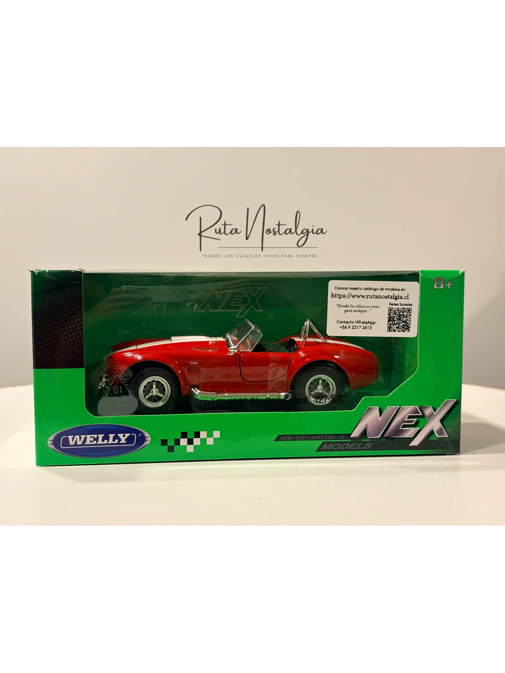 Shelby Cobra 427 S/C 1965 Welly 1:24 | Auto Deportivo Clásico de Colección en Chile 10