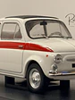 Fiat 500 1960 White/Red WhiteBox 1:24 | Auto Italiano Clásico de Colección - Modelo sin caja - Miniatura 1