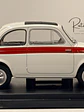 Fiat 500 1960 White/Red WhiteBox 1:24 | Auto Italiano Clásico de Colección - Modelo sin caja - Miniatura 7