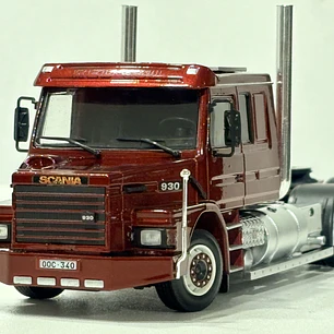 Scania 2 Series Torpedo Metallinkierratys V8 | Tekno 1:50 – Camión clásico europeo con doble cabina