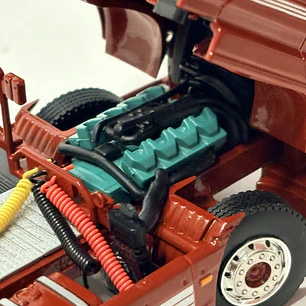 Scania 3 Series 143M Streamline 4x2 WSI Premium Line 1:50 burdeo – Clásico V8 europeo para coleccionistas en Chile