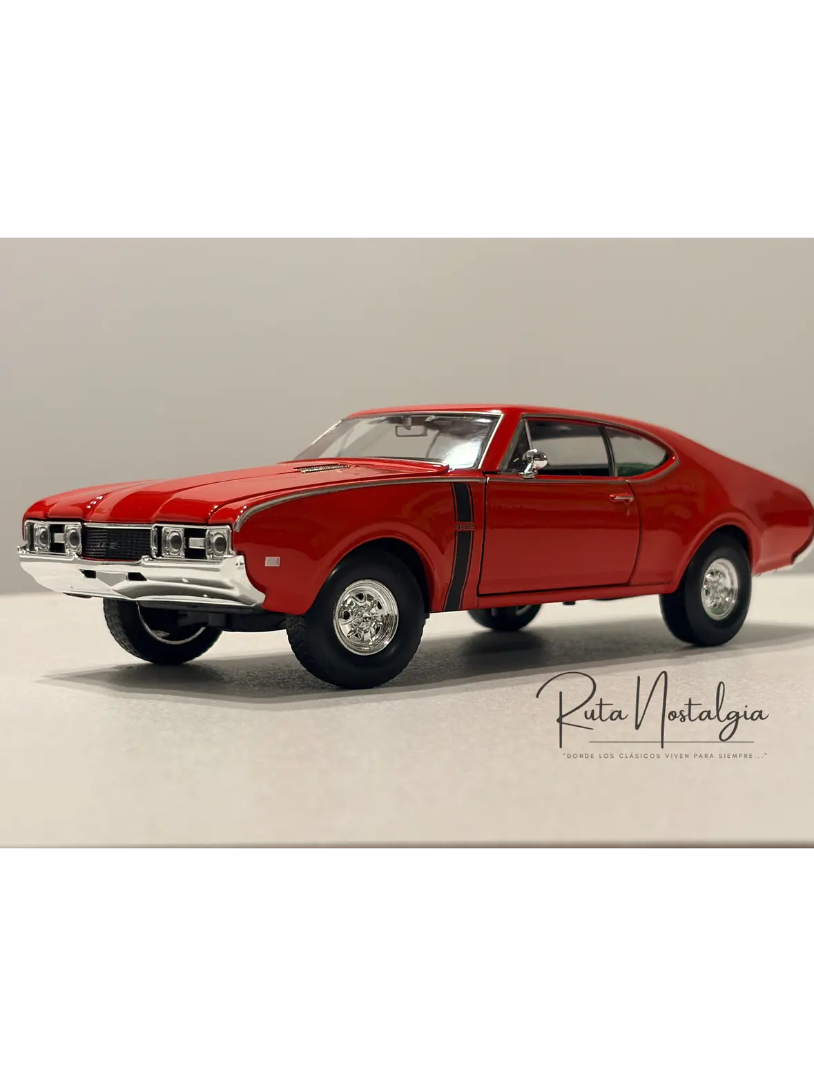 Oldsmobile 442 - 1968 | Welly 1:24  | Auto clásico americano 4