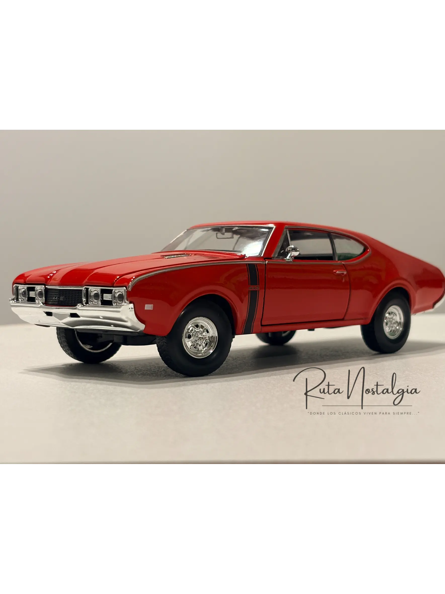 Oldsmobile 442 - 1968 | Welly 1:24  | Auto clásico americano 4