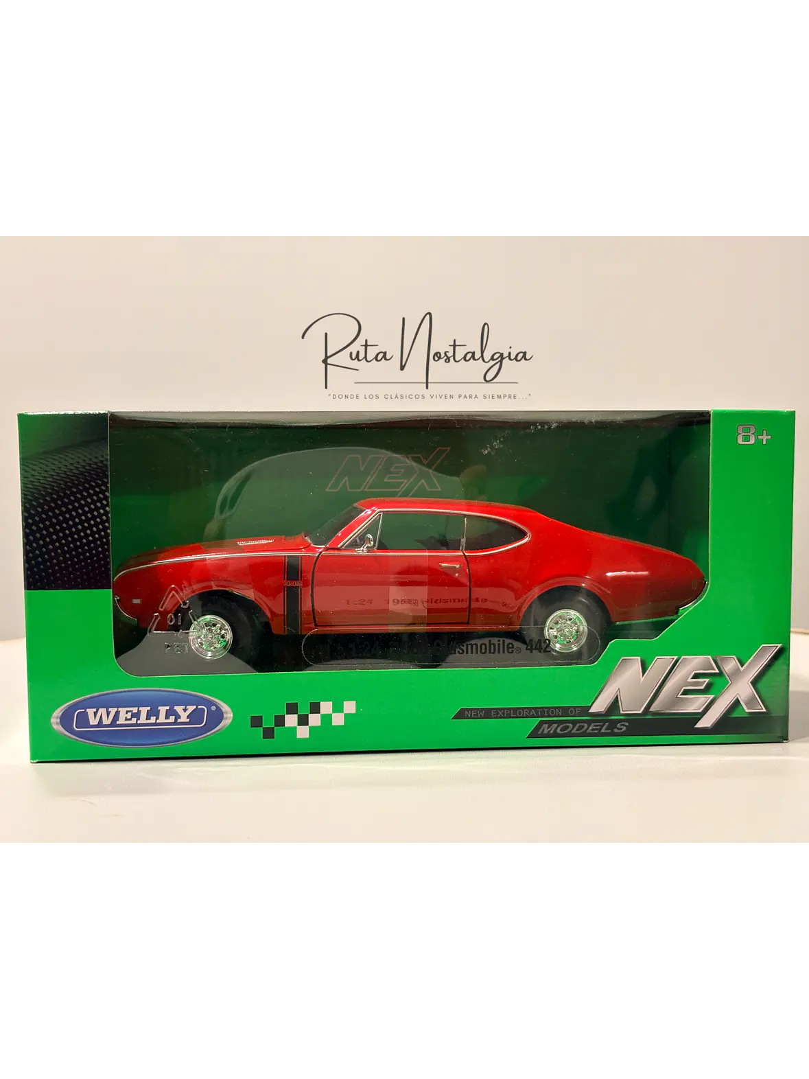 Oldsmobile 442 - 1968 | Welly 1:24  | Auto clásico americano 11