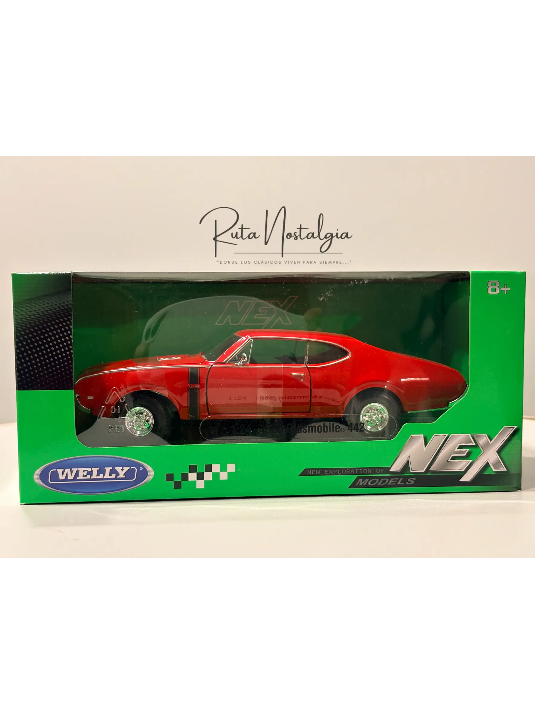 Oldsmobile 442 - 1968 | Welly 1:24  | Auto clásico americano 11