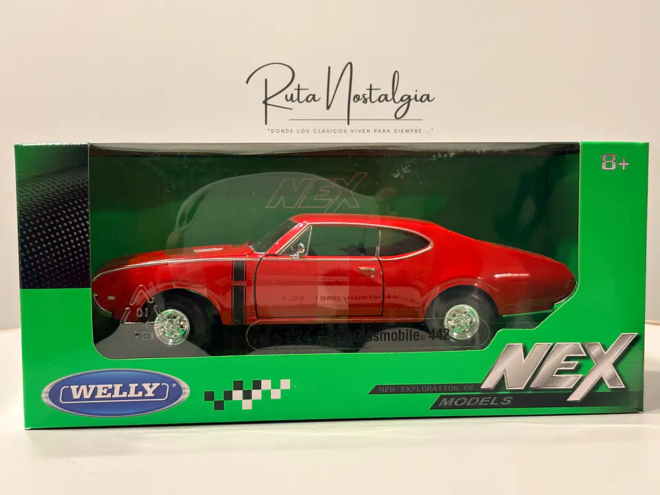 Auto Oldsmobile 442 (1968) | Welly Escala 1:24 11