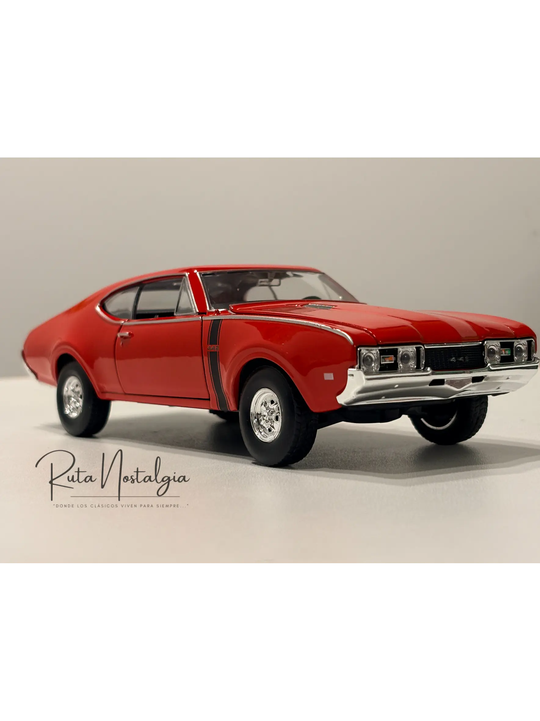 Oldsmobile 442 - 1968 | Welly 1:24  | Auto clásico americano 10