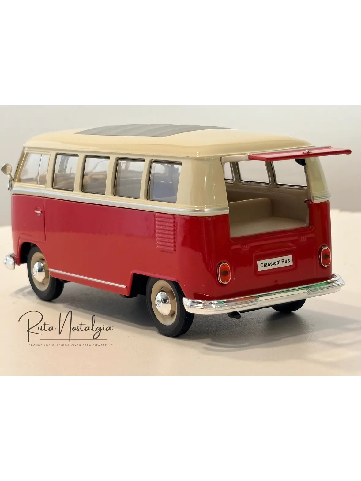 Volkswagen Bus T1 - 1963 | Welly   1:24 |  Furgón antiguo de colección 5