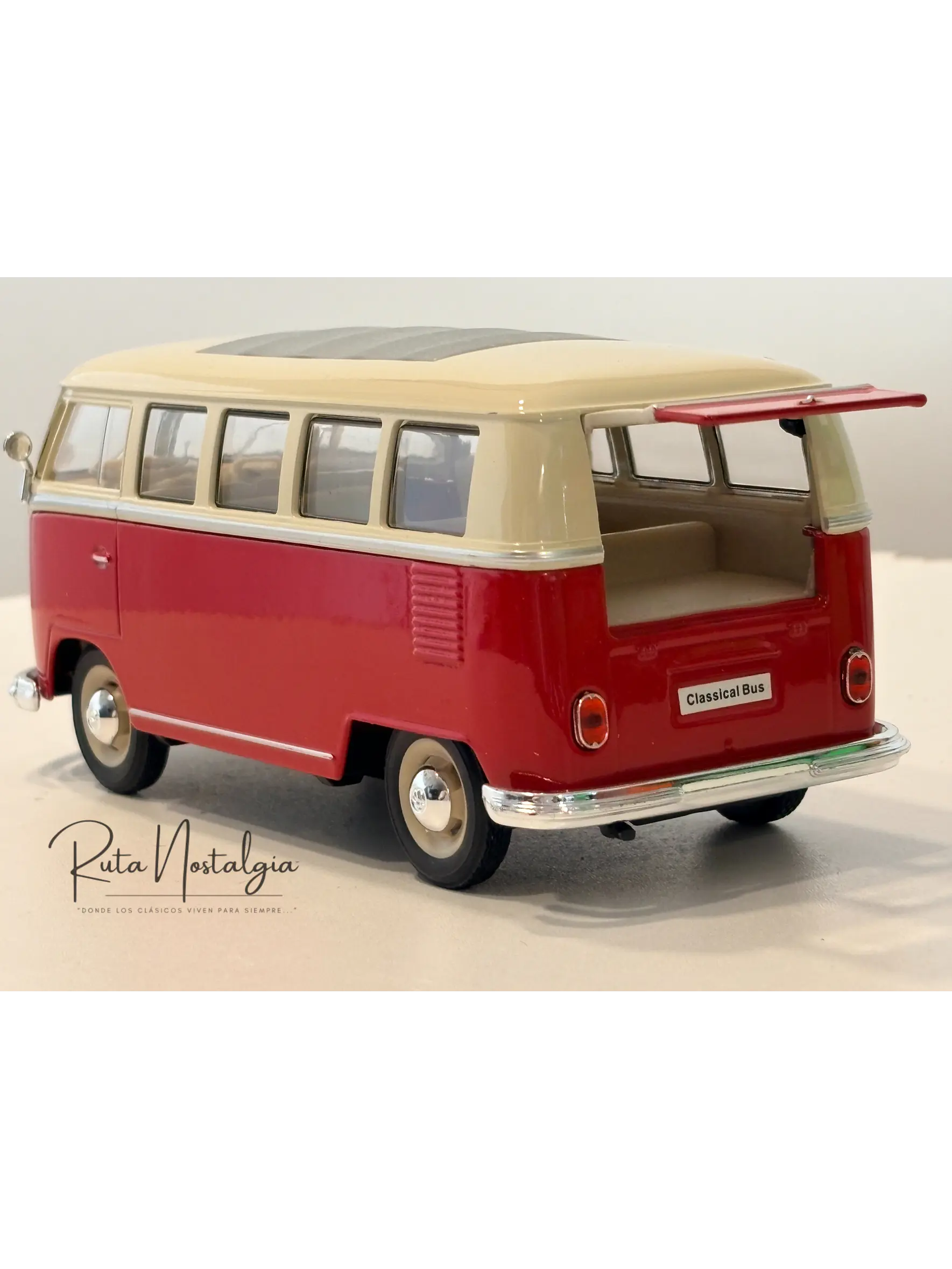Volkswagen Bus T1 - 1963 | Welly   1:24 |  Furgón antiguo de colección 5