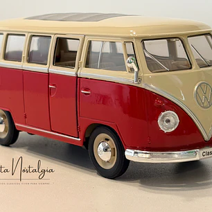 Volkswagen Bus T1 - 1963 | Welly   1:24 |  Furgón antiguo de colección