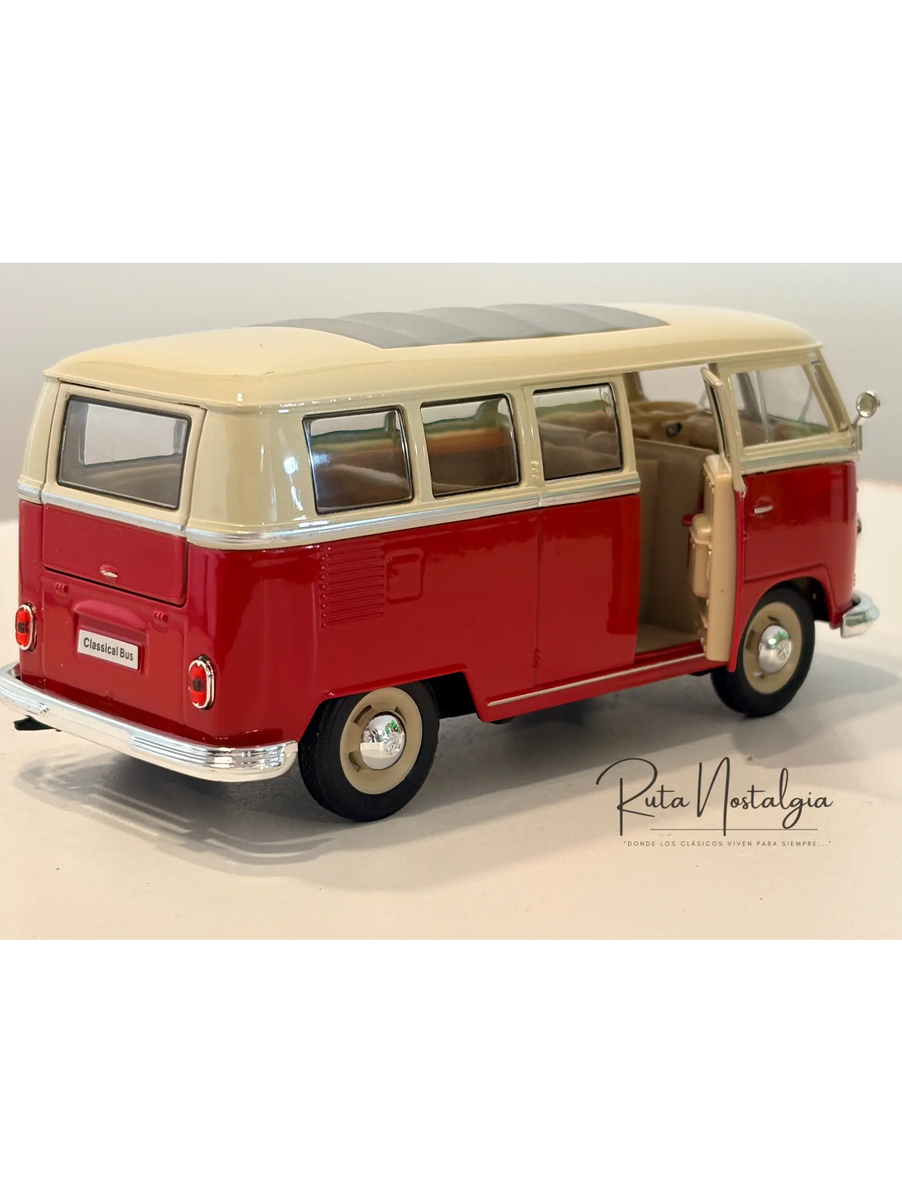 Volkswagen Bus T1 - 1963 | Welly   1:24 |  Furgón antiguo de colección 6
