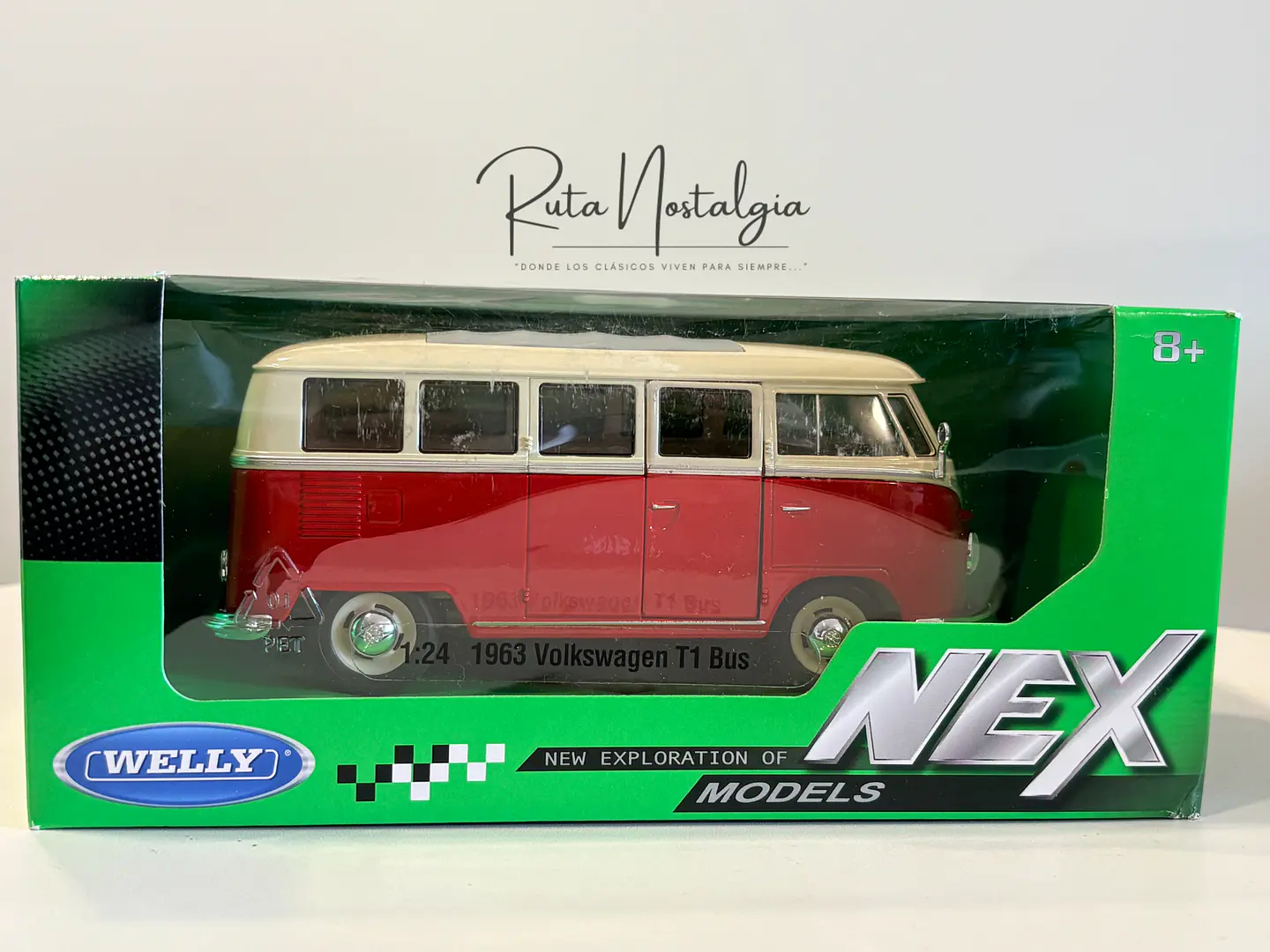 Bus VW T1 Bus 1963 | Welly 1:24 Coleccionable 8