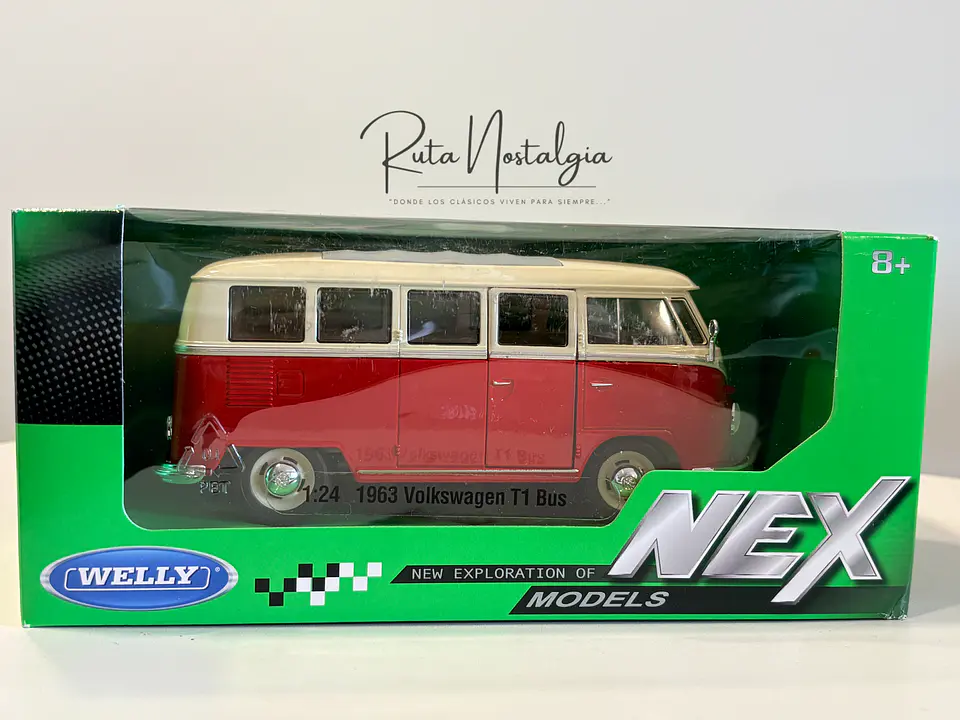 Bus VW T1 Bus 1963 | Welly 1:24 Coleccionable 8