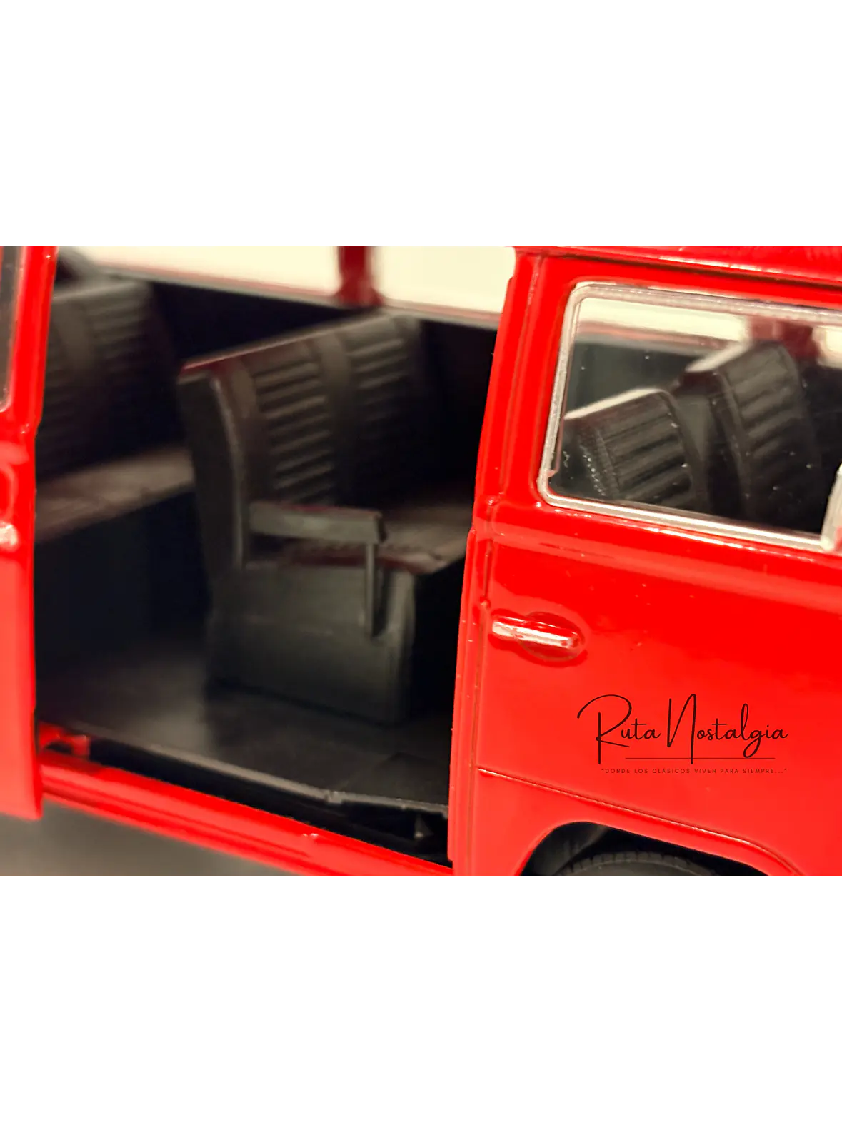 Furgón a escala Volkswagen Kombi T2 Bus 1972 | 1:24 Welly – Microbús nostálgico de colección 2
