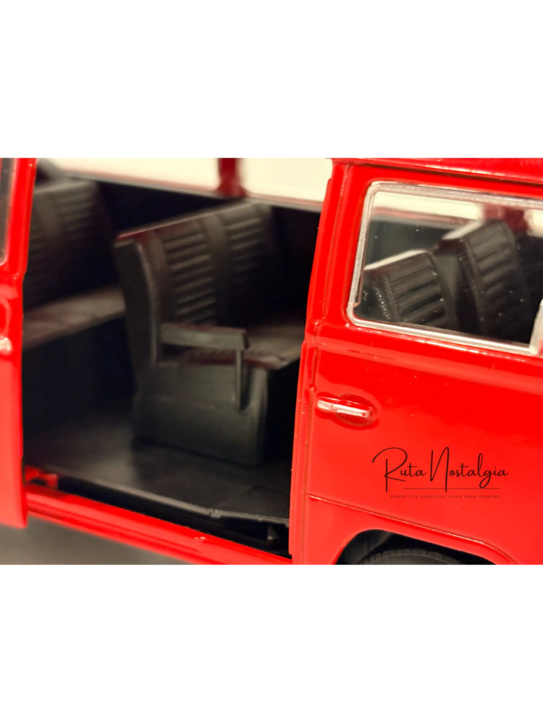 Furgón a escala Volkswagen Kombi T2 Bus 1972 | 1:24 Welly – Microbús nostálgico de colección 2
