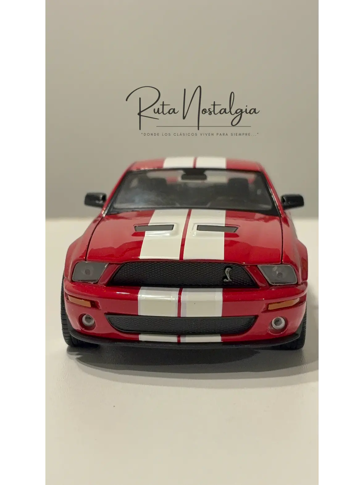 2007 Shelby Cobra GT500 — Welly NEX Models 1:24 | Muscle Car americano de colección 11