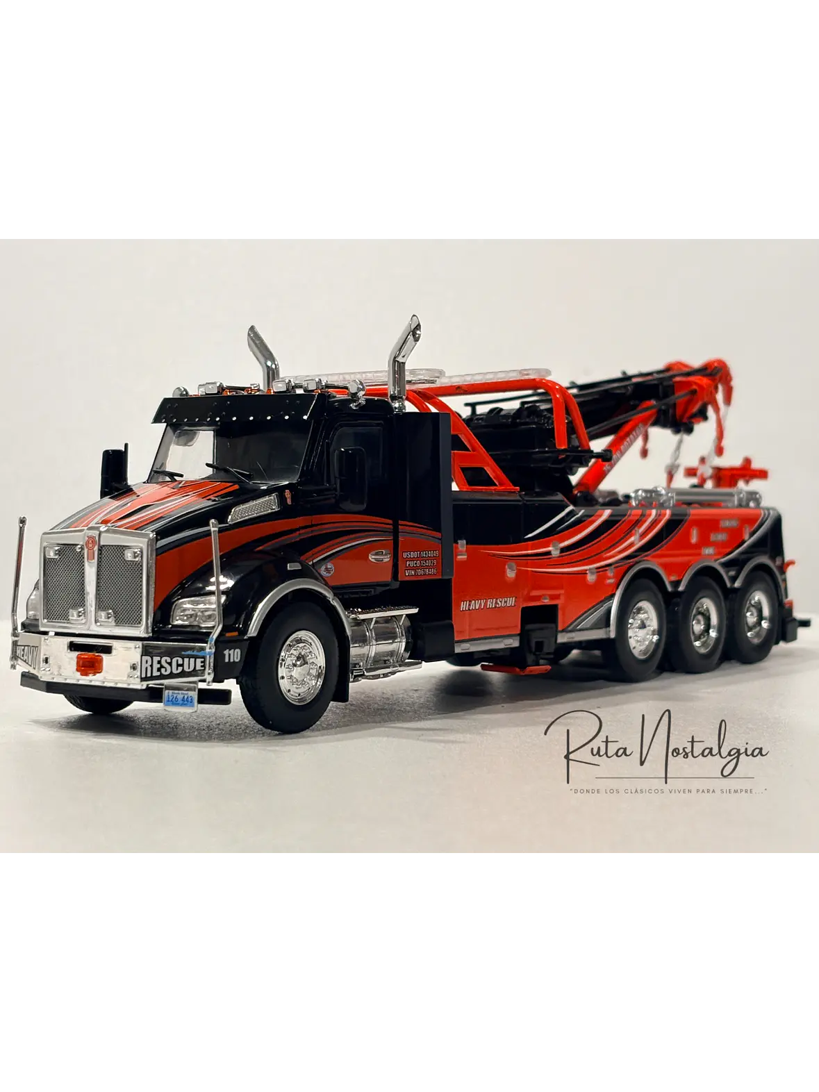 Kenworth T 880 Wrecker | IXO models - Escala 1:43 | Camión Grúa de Rescate de colección 4