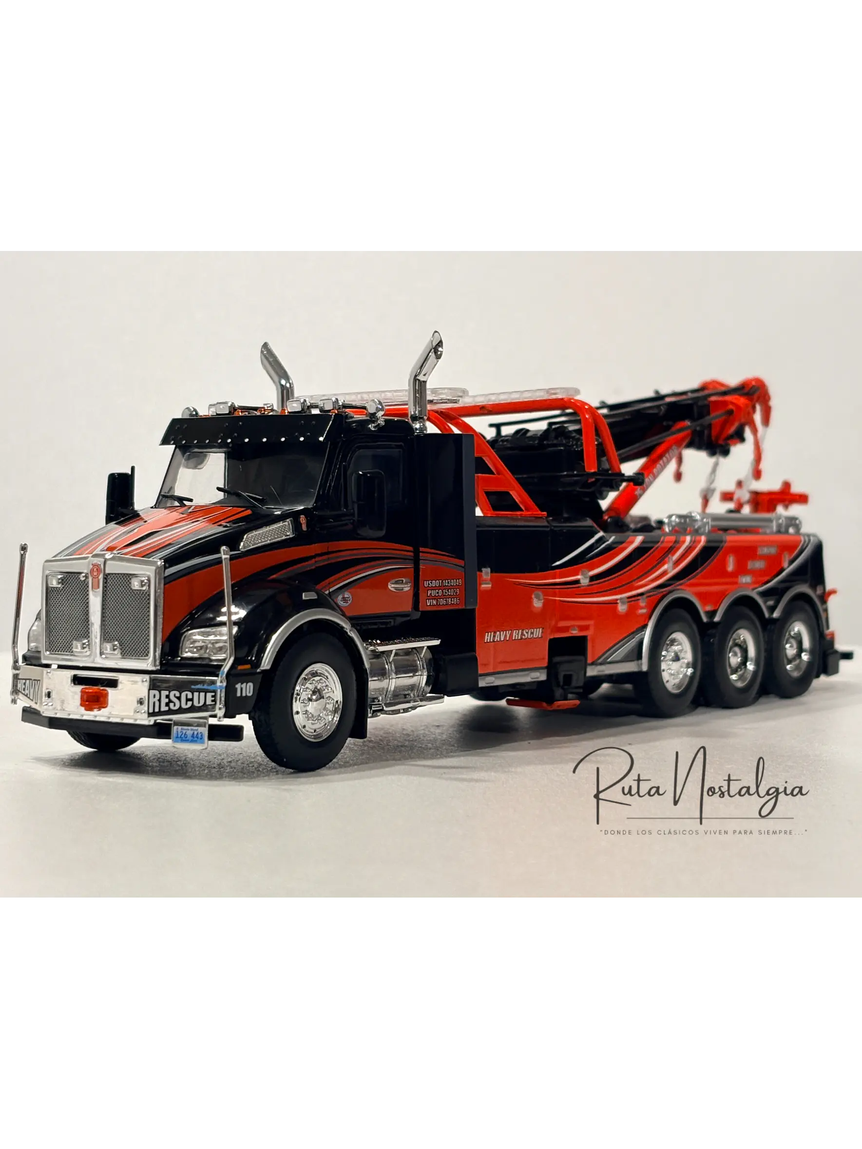 Kenworth T 880 Wrecker | IXO models - Escala 1:43 | Camión Grúa de Rescate de colección 4