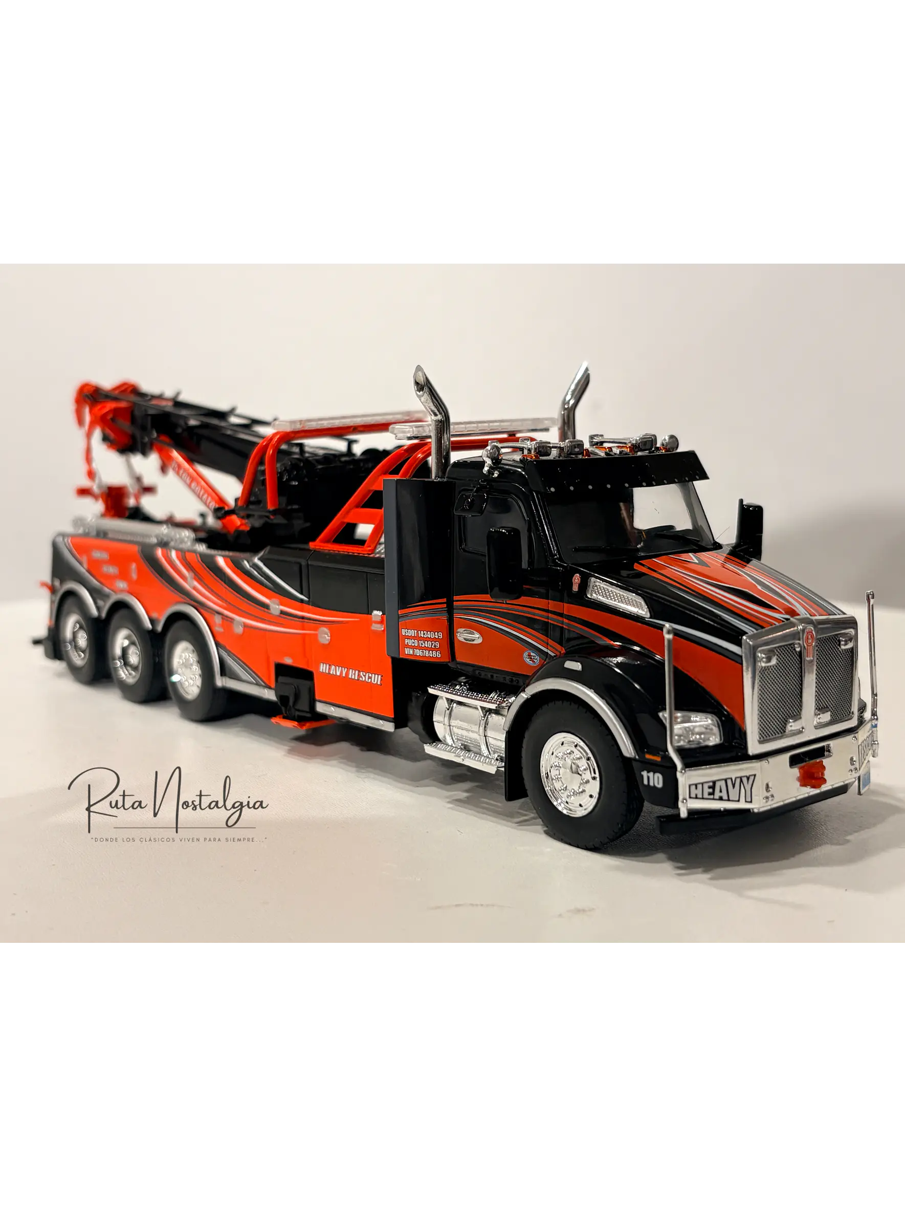 Kenworth T 880 Wrecker | IXO models - Escala 1:43 | Camión Grúa de Rescate de colección 9