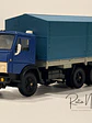Kamaz 5320 | Elecon AREK 1:43 - Made in USSR | Camión soviético vintage sin caja para colección en Chile - Sin espejo retrovisor derecho - Miniatura 3