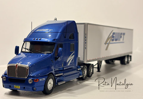 Kenworth T2000 SWIFT — "Camiones Americanos" Altaya Entrega 53 | 1:43 El camión americano más aerodinámico de su era en el azul SWIFT