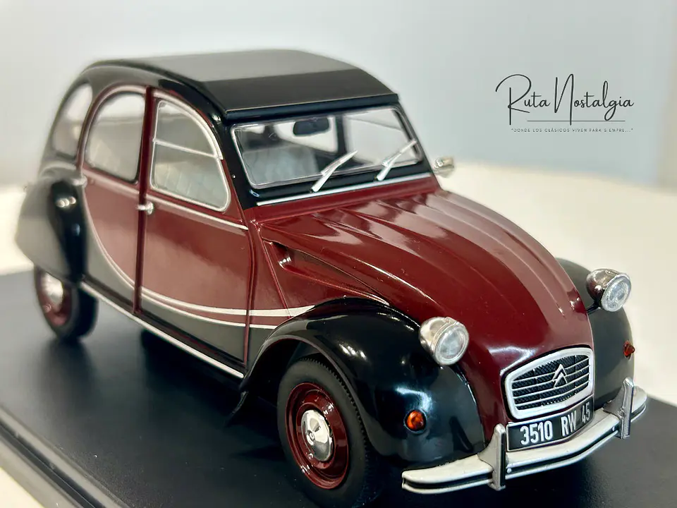 Auto Citroën 2CV6 Charleston 1982 Escala 1:24 3