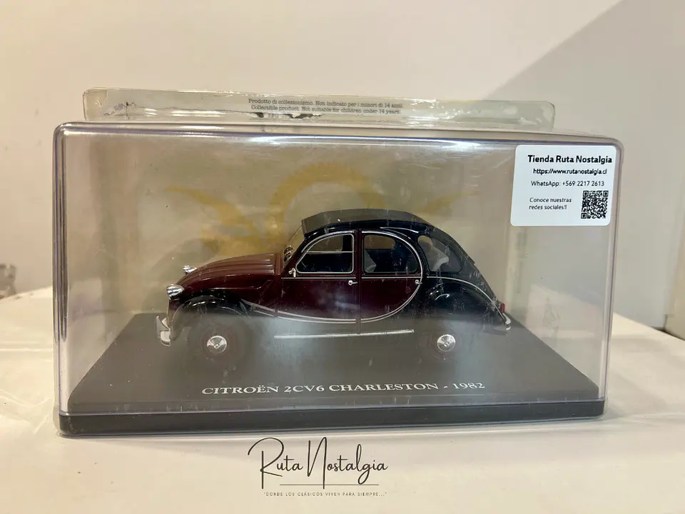 Auto Citroën 2CV6 Charleston 1982 Escala 1:24 9