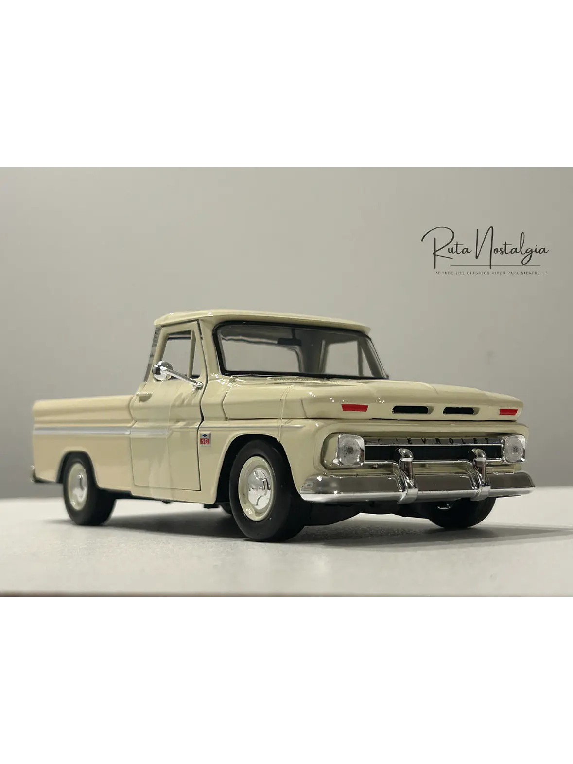 Motormax Chevrolet C10 Fleetside Pick-Up 1966, 1:24 – Clásico “C-10” primera generación | Ruta Nostalgia Chile 1