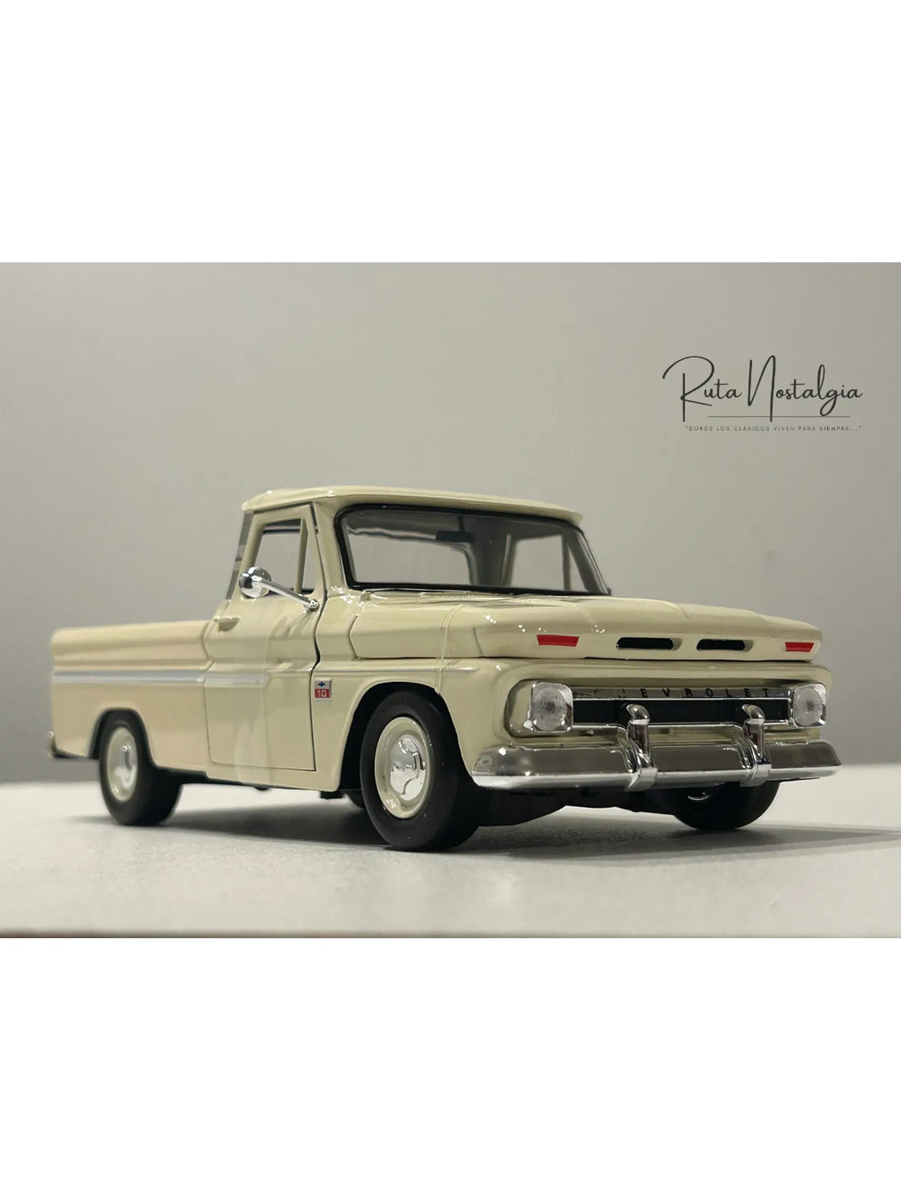 Motormax Chevrolet C10 Fleetside Pick-Up 1966, 1:24 – Clásico “C-10” primera generación | Ruta Nostalgia Chile 1