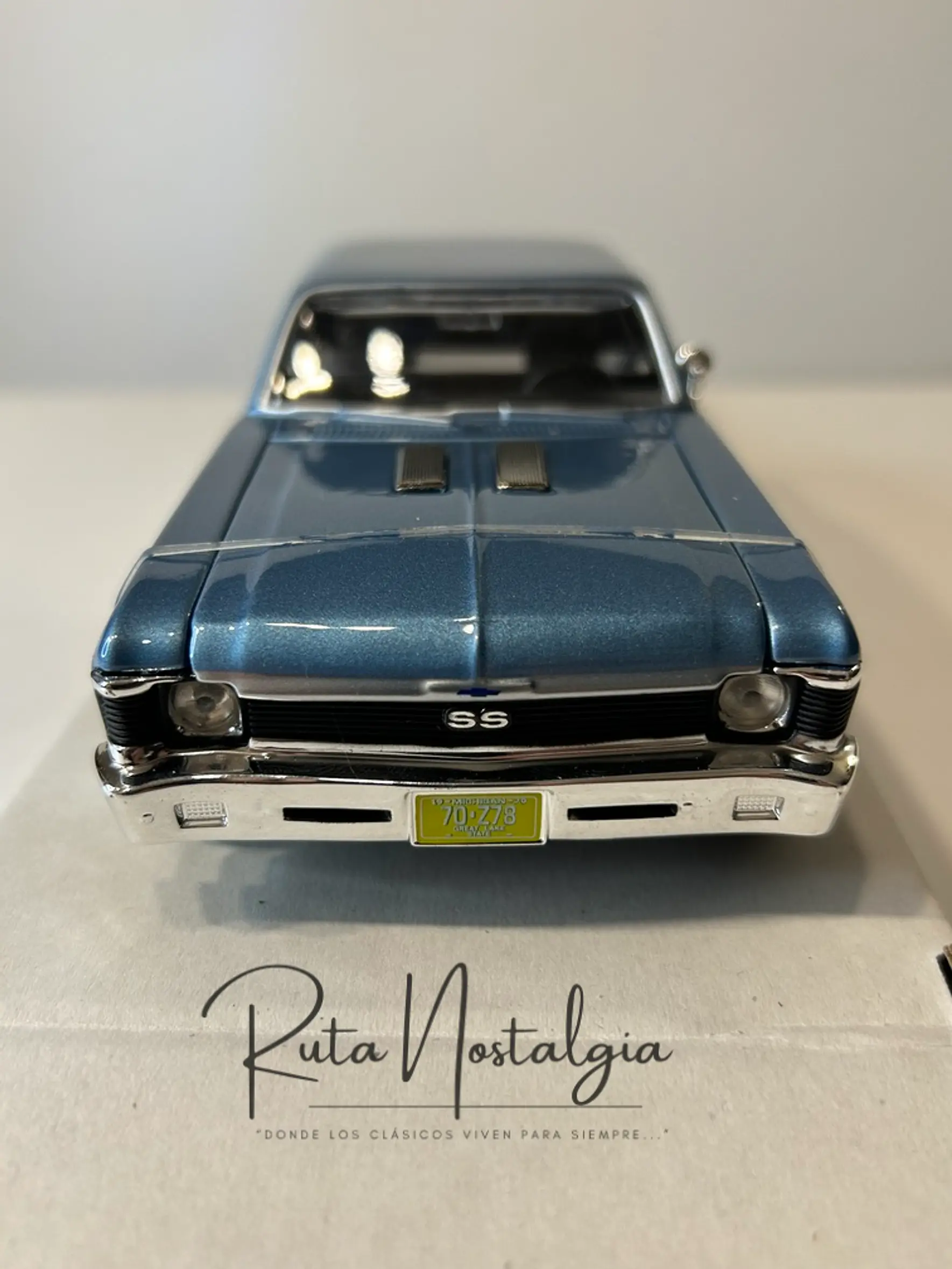 Chevrolet Nova SS 1970 — Maisto Special Edition 1:24 | Azul Claro | El 