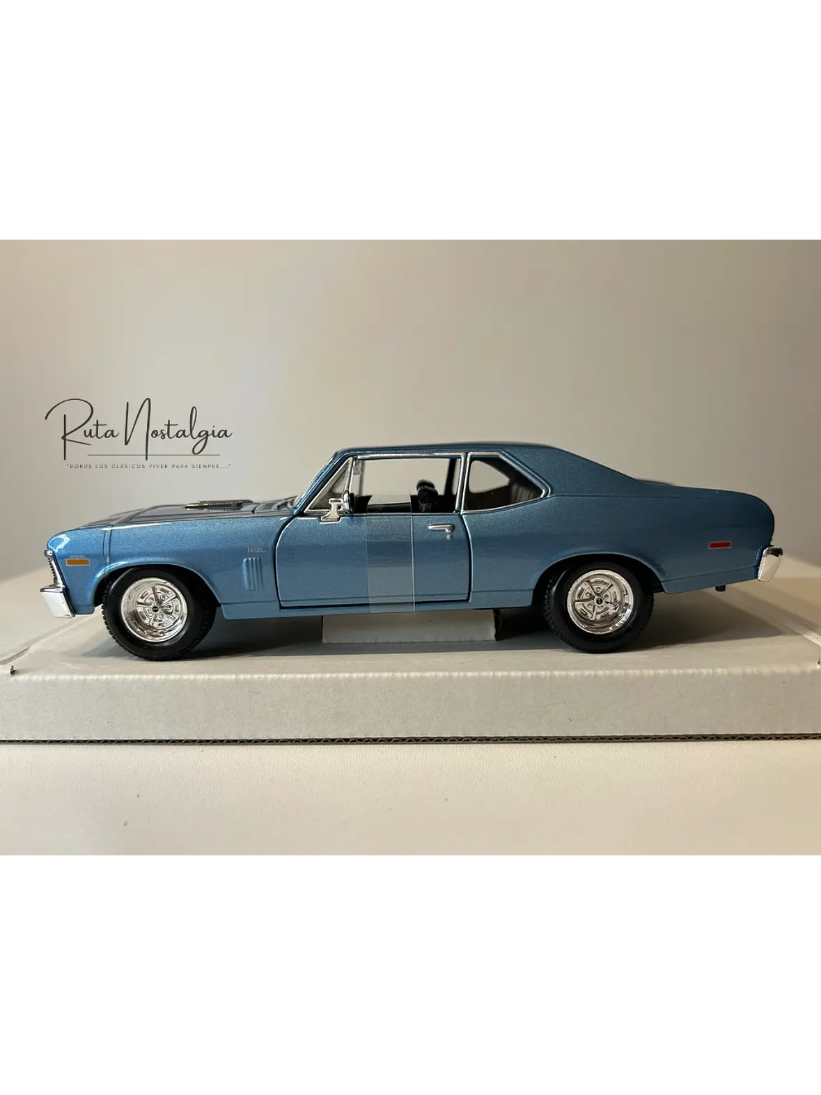 Chevrolet Nova SS 1970 — Maisto Special Edition 1:24 | Azul Claro | El 