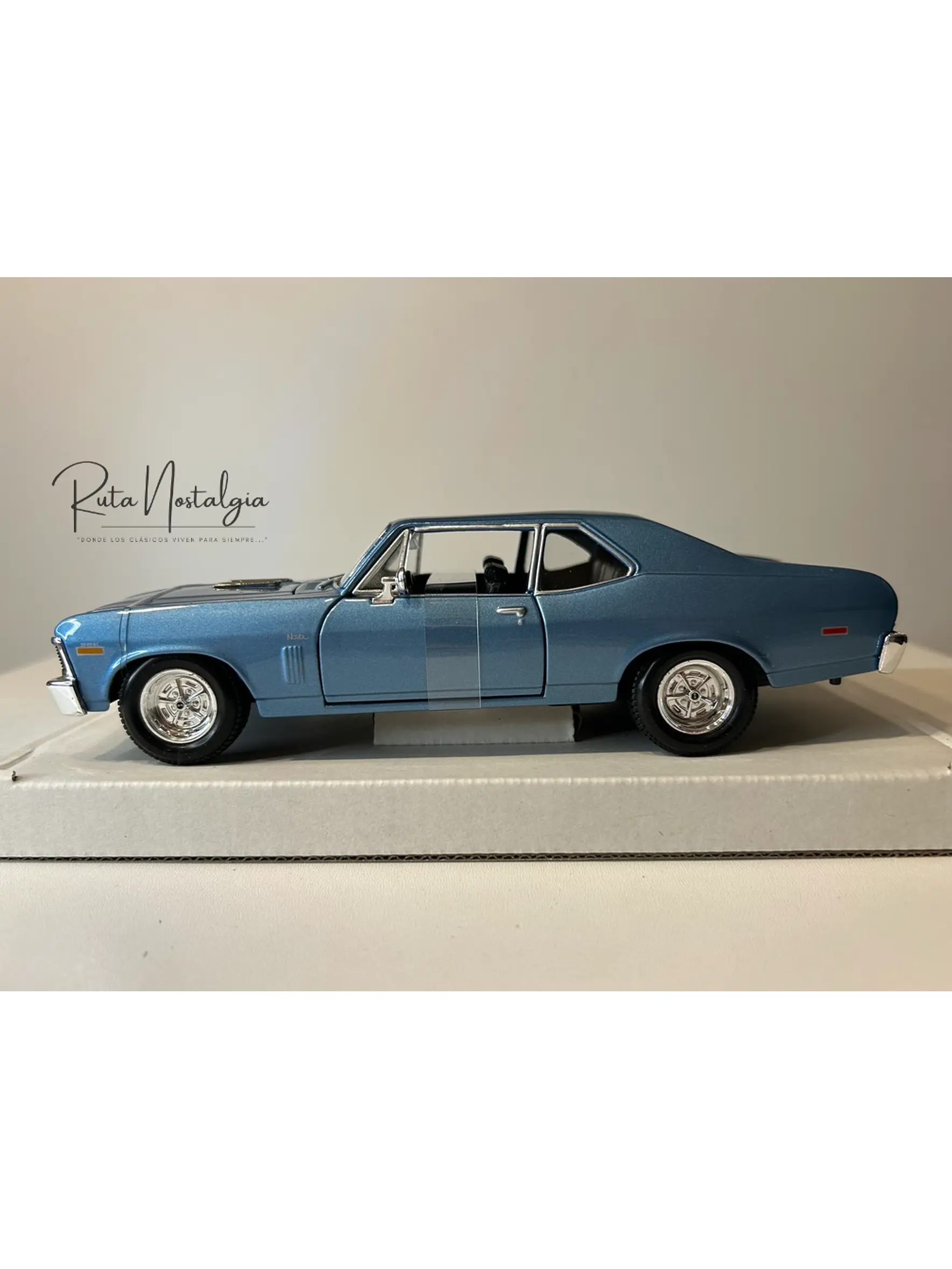 Chevrolet Nova SS 1970 — Maisto Special Edition 1:24 | Azul Claro | El 