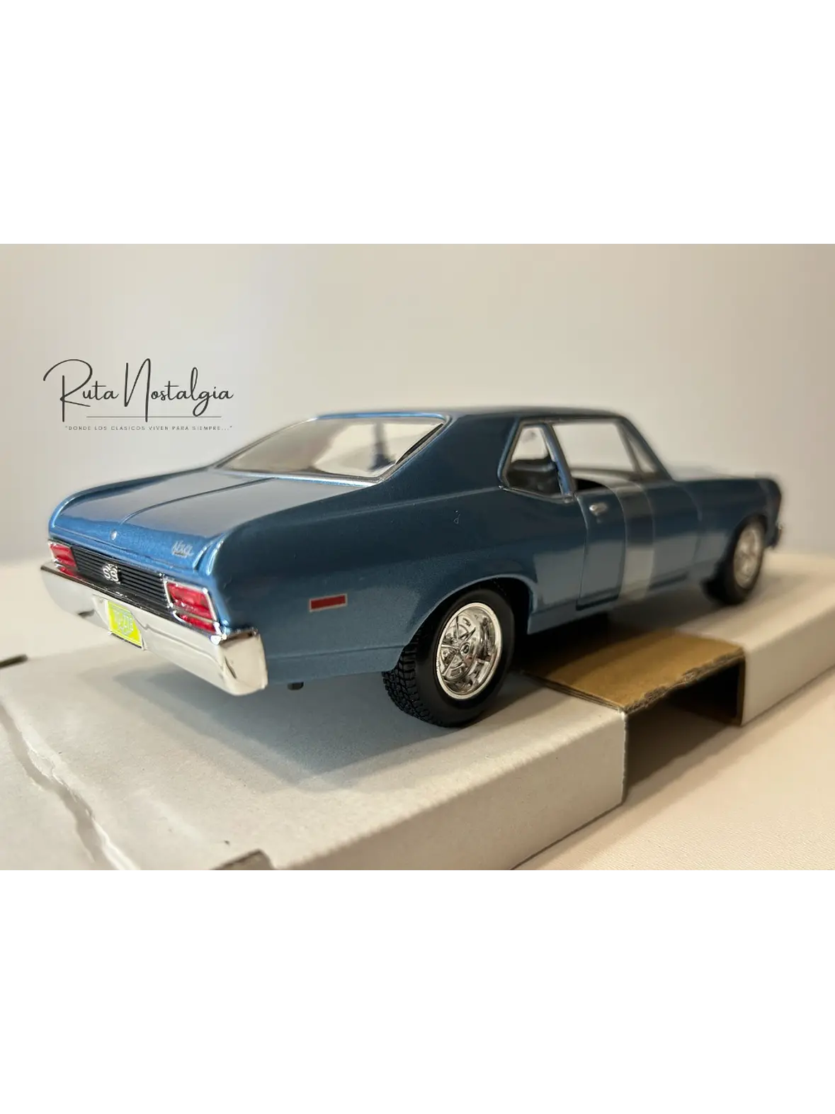 Chevrolet Nova SS 1970 — Maisto Special Edition 1:24 | Azul Claro | El 