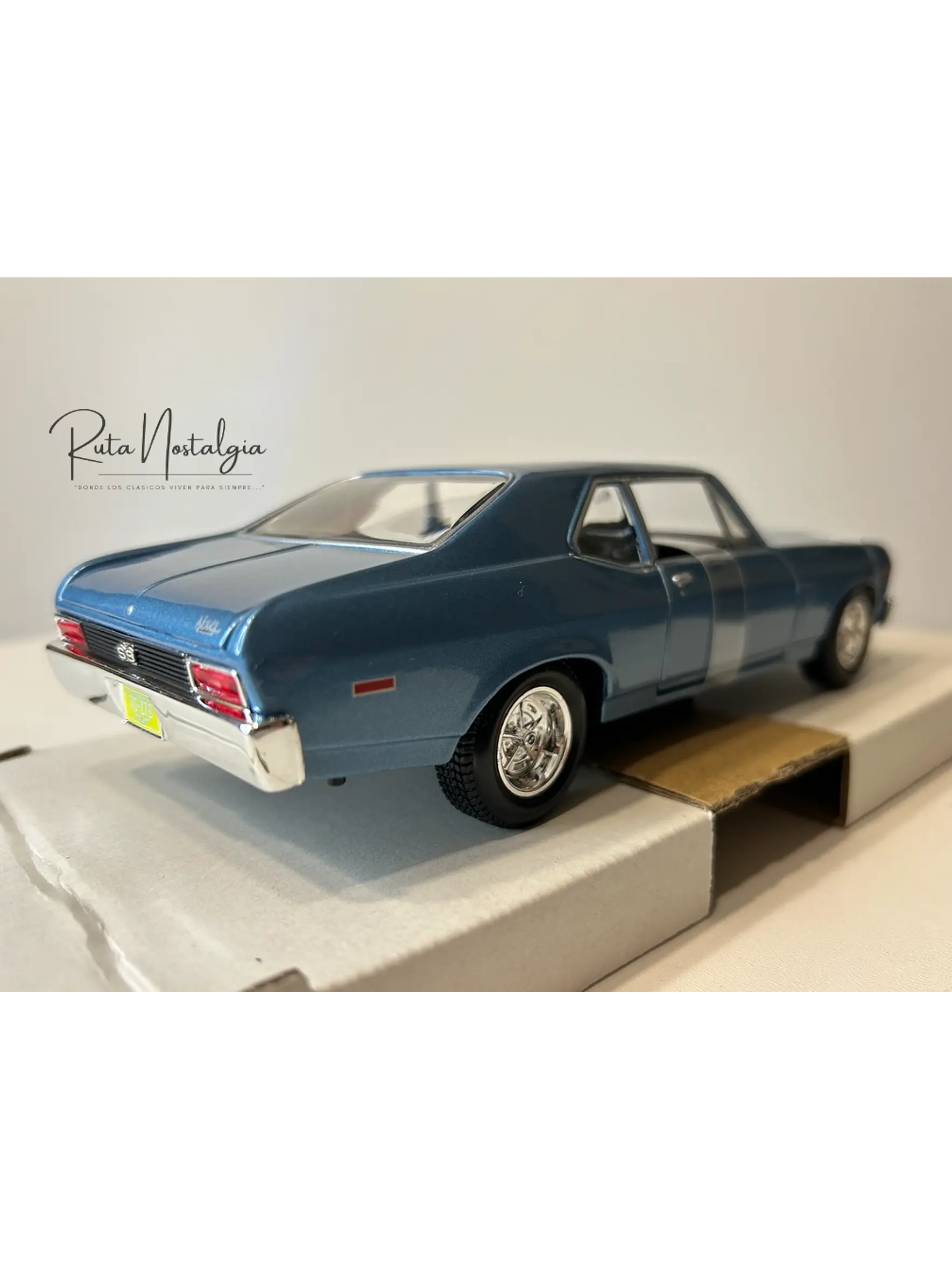 Chevrolet Nova SS 1970 — Maisto Special Edition 1:24 | Azul Claro | El 